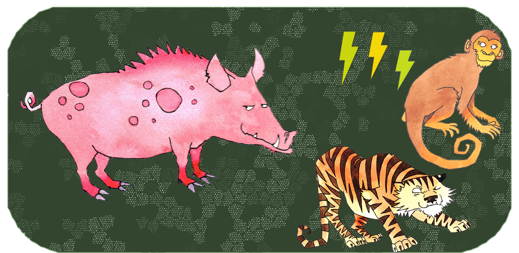Animaux du zodiaque chinois | 3 ans de distance | Cochon